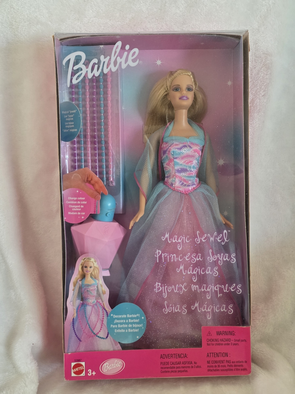 Vintage 2001 Magic Jewel Barbie Doll NIB Mattel 53987 Color Change Jewels Y2K